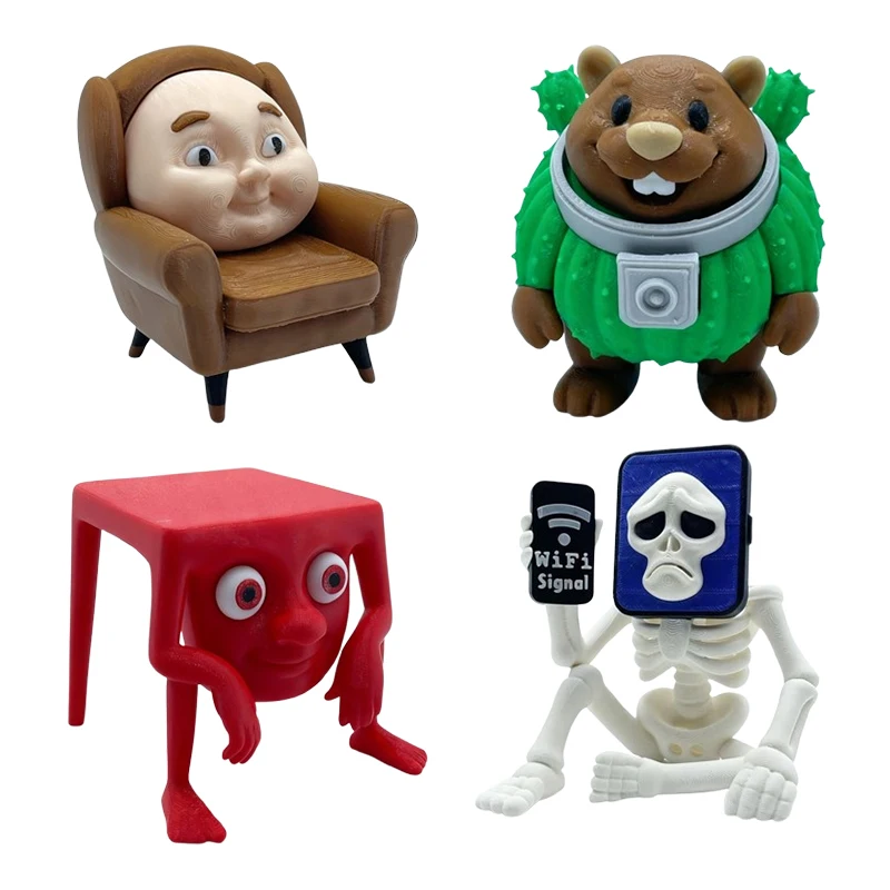 Hot Italian Brainrot New Character Figurines Pot Hotspot Bearorito Applepitolirotito Chachechichachachachi 3D Printed Ornament