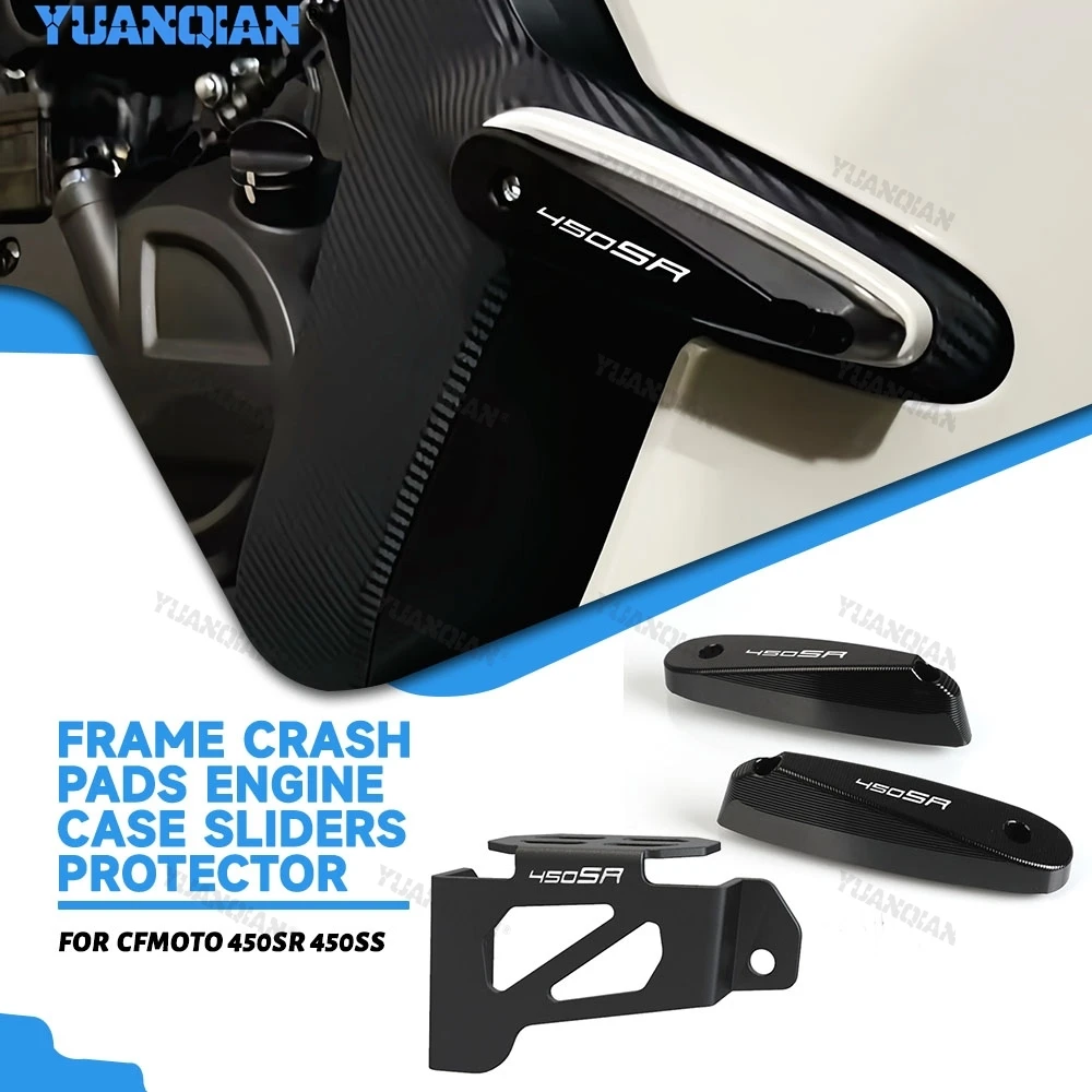 

New For CFMOTO CF MOTO 450SR 450SRS 450 SRS 2022 2023 2024 2025 2026 Engine Crash Pads Frame Sliders Protector Anti-Fall Fairing