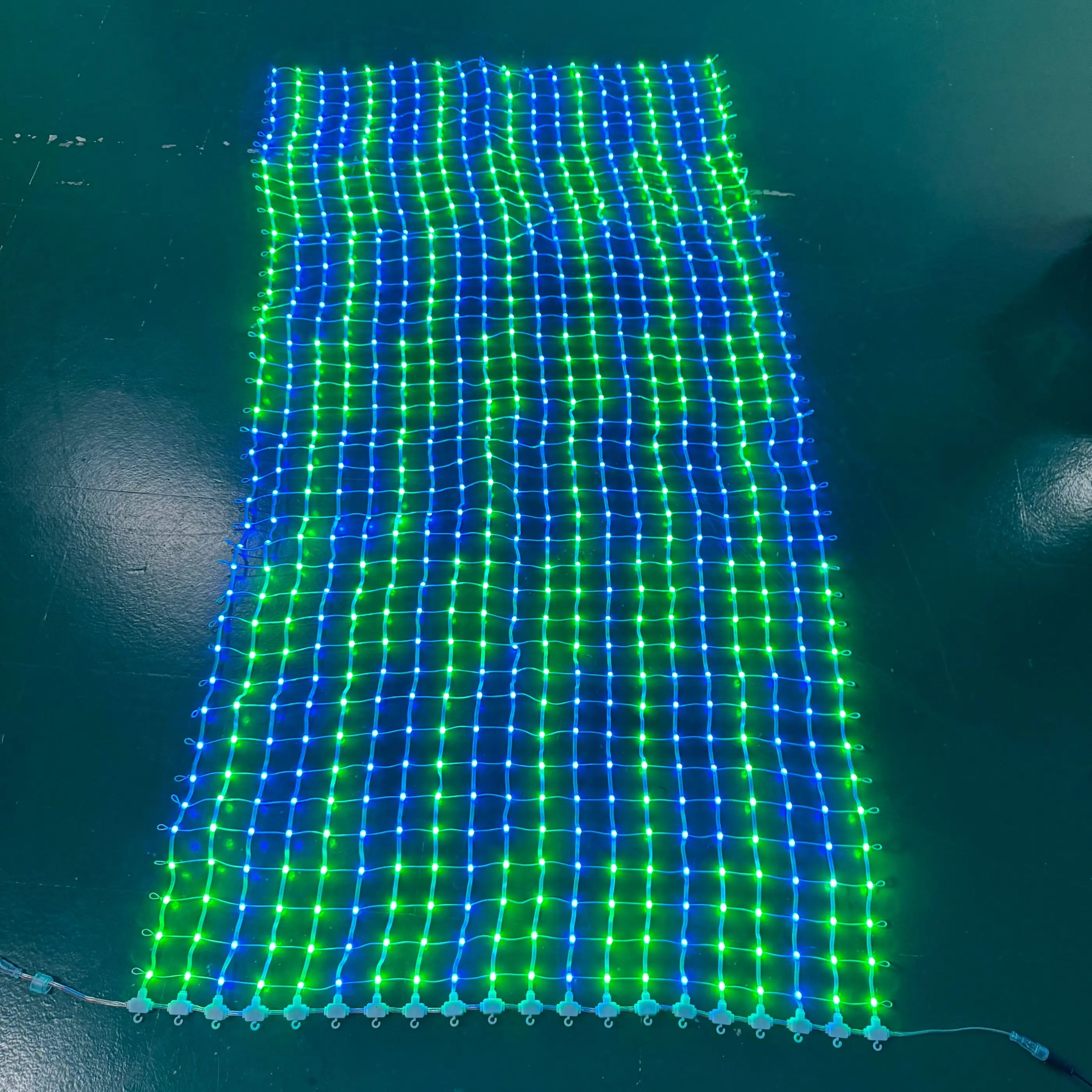 DC12V 50mm Pitch Addressable RGB Smart LED Pebble/Seed Flexible Matrix Grid Screen Lights P67 20*20/20*30/20*40 Pixels