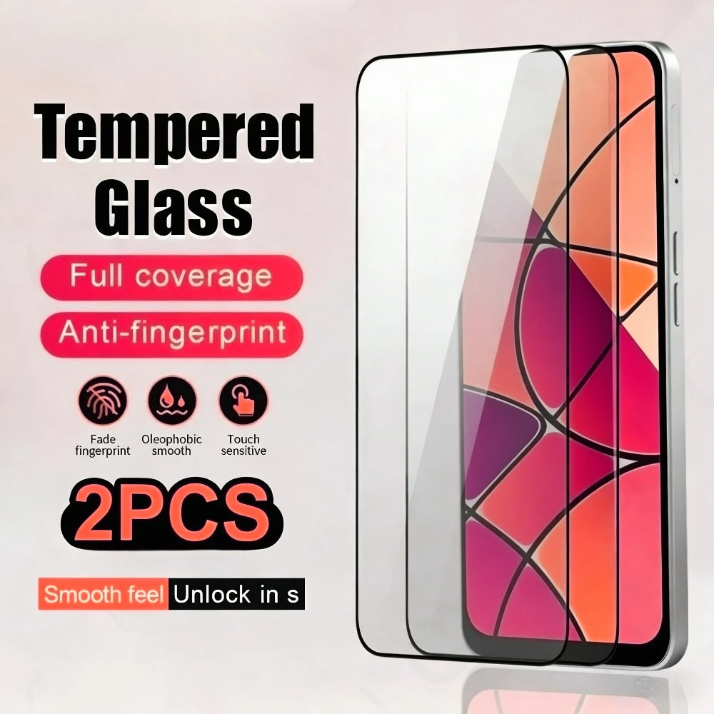 

2 шт. Защитное стекло Full Cover HD для Redmi 15C 14C 13C 12C 10A 9A, защитная пленка для экрана Redmi Note 14 13 12 11 Pro 14S 12S 11S