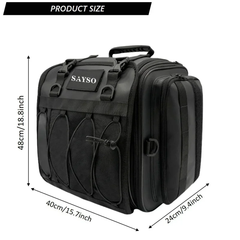 New Motorcycle Accessories Nylon Black Waterproof Tail Bags Back Seat Bags Handbag For BMW R1300GS R 1300 GS R1300 GS r1300gs