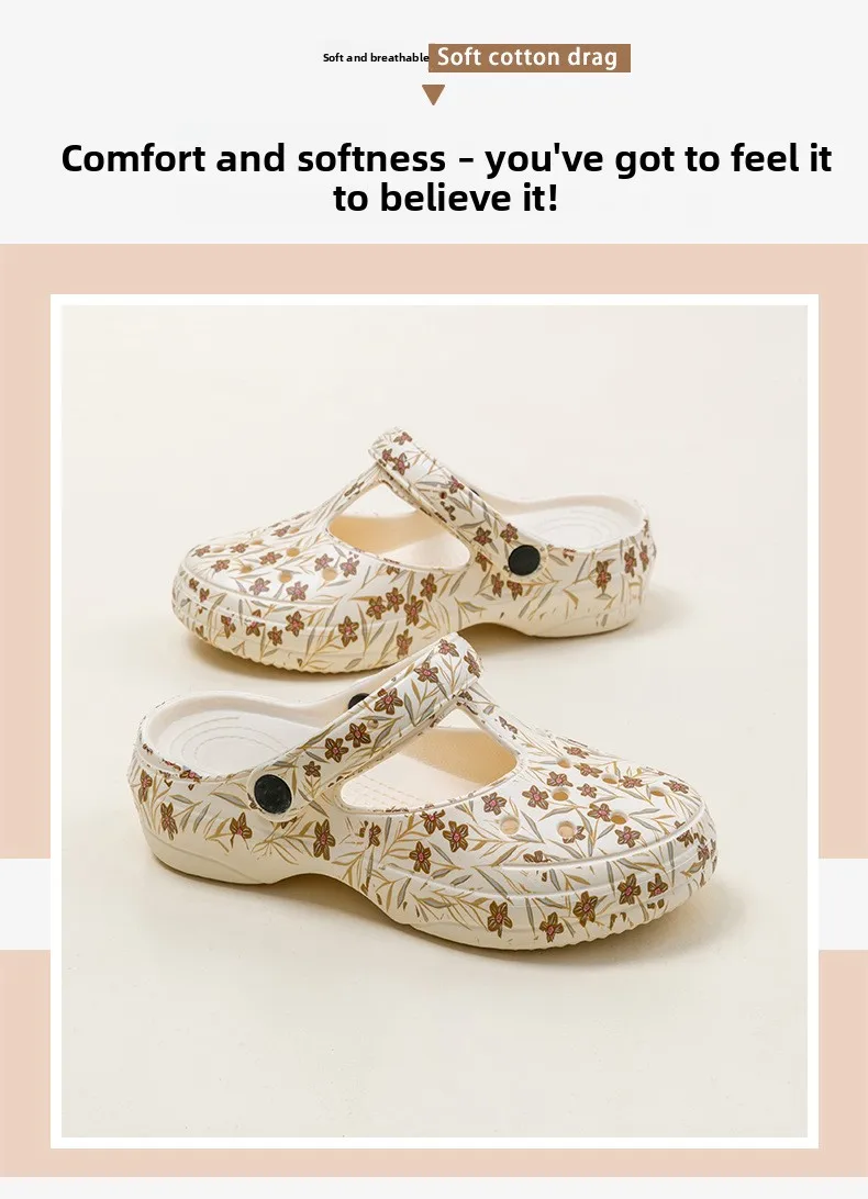 2026 Modische Dicksohlen-Pantoffeln für Damen, Outdoor-Verschleißfeste Freizeitsandalen, Klassische EVA-Schuhe, Wasserdichte Strandschuhe für Damen – Detail 5
