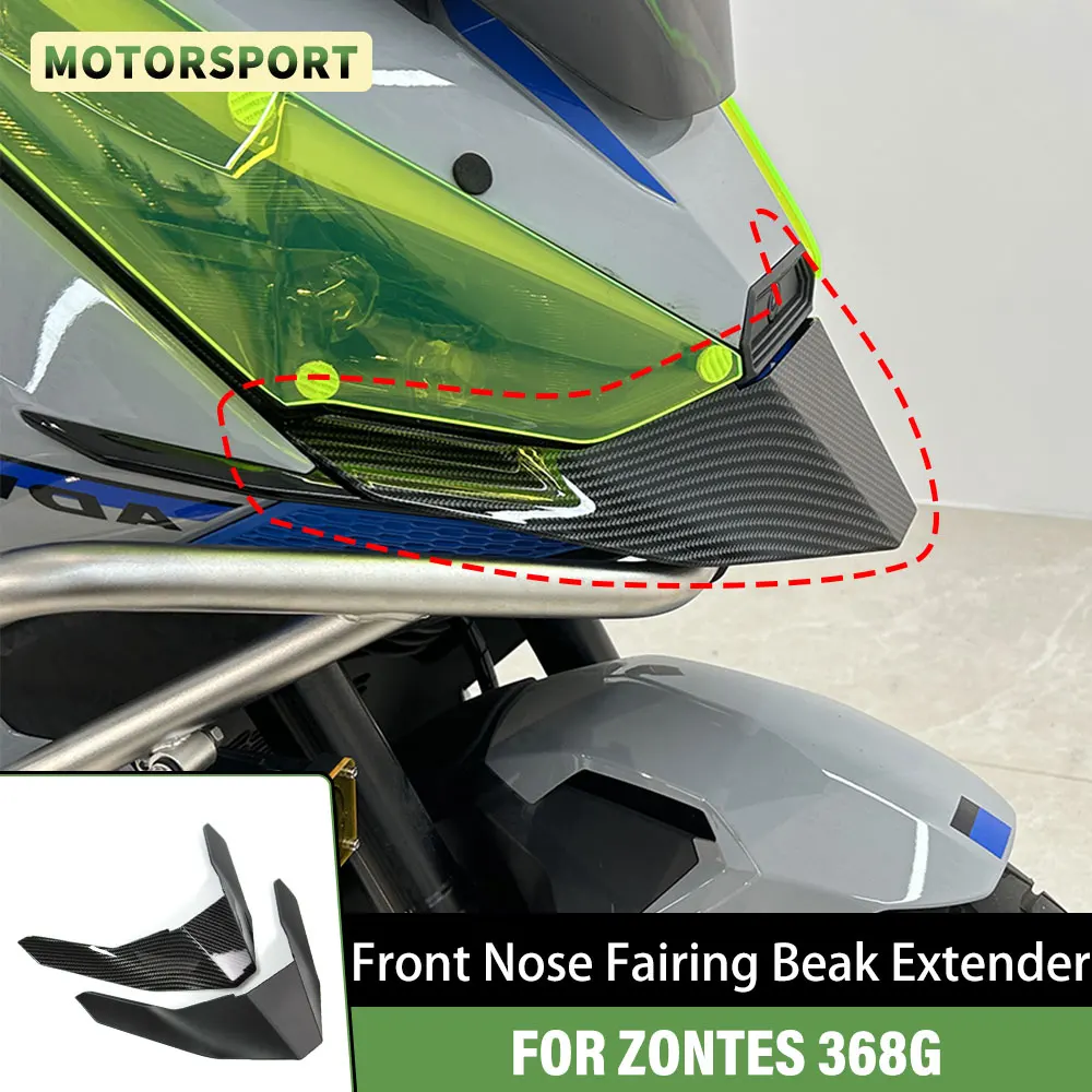 Für ZONTES 368G G368 368-G Motorrad Front Nase Verkleidung Schnabel Extender Gugel Schutz Kotflügel Abdeckung Schutz Verkleidung Winglets