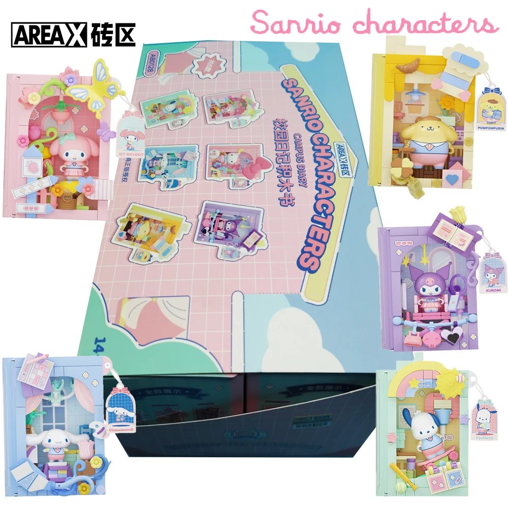 

Genuine AREA-X Sanrio Trendy Blind Box Cute Anime Characters Kuromi My Melody Desktop Ornaments Decorative Toys Birthday Gifts