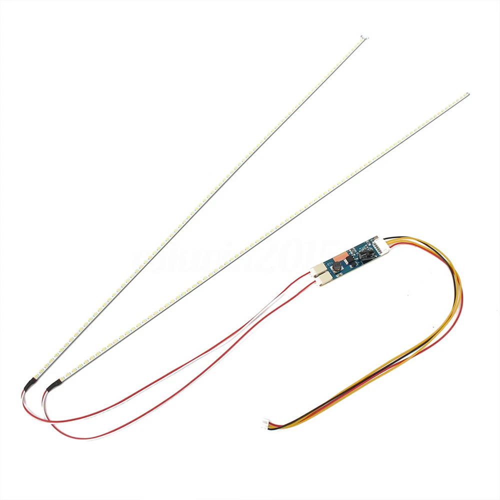 22 Inch Breed Dimable Led Backlight Lampen Update Kit Verstelbare Led Licht Voor Lcd Monitor 2 Led Strips Nieuw