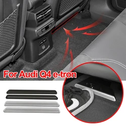 2pcs For Audi Q4 E-tron Air Vent Cover Back Seat Air Conditoner Floor Vent Protector Grill Dust Cleaner Car Styling Accessories