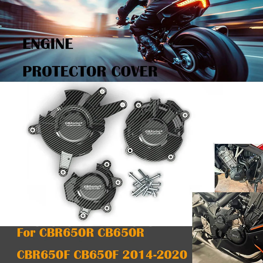 

Защитная крышка двигателя для мотоциклов GBRacing, подходит для CBR650R, CB650R, CBR650F, CB650F 2014-2020 годов выпуска.