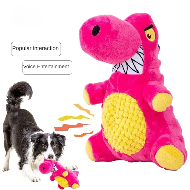 

Pet Plush Toy Dog Sound Interactive Resistant Bite Toys Teeth Clean Chew Squeak Toy Pets Supplies for Small Meduim Large Dogs