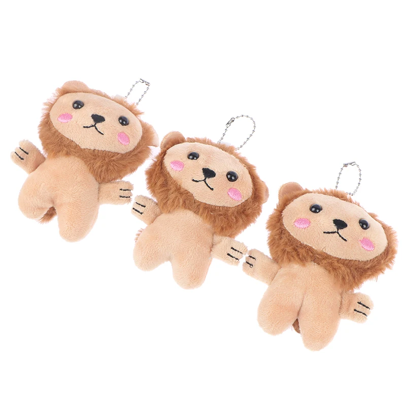 

New 1PC 12cm Kawaii Little Lion Plush Stuffed Toys Soft Doll Keychain Bag Pendant Accessories.