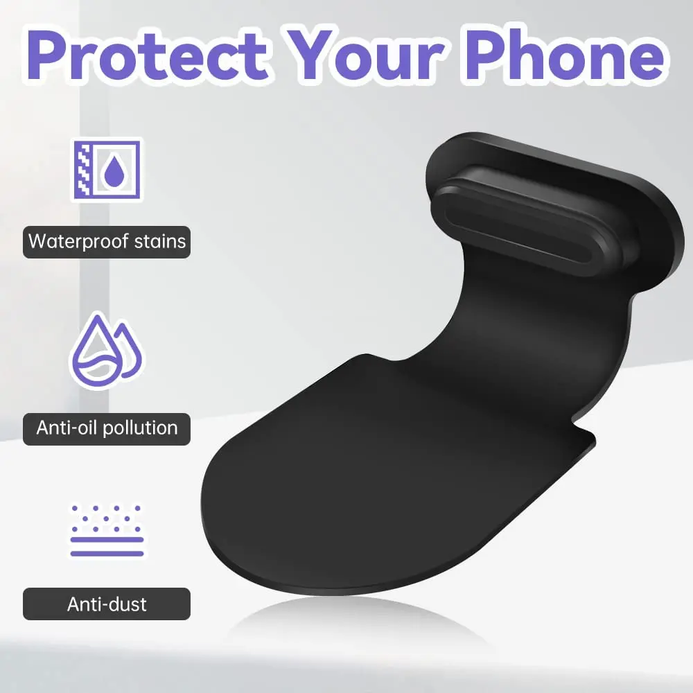 6/2Pcs Charging Port Anti-Dust Dirt Plugs for iPhone 16 15 Promax Samsung USB Type-C Port Protector Anti-Lost Dustplug Cap Cover
