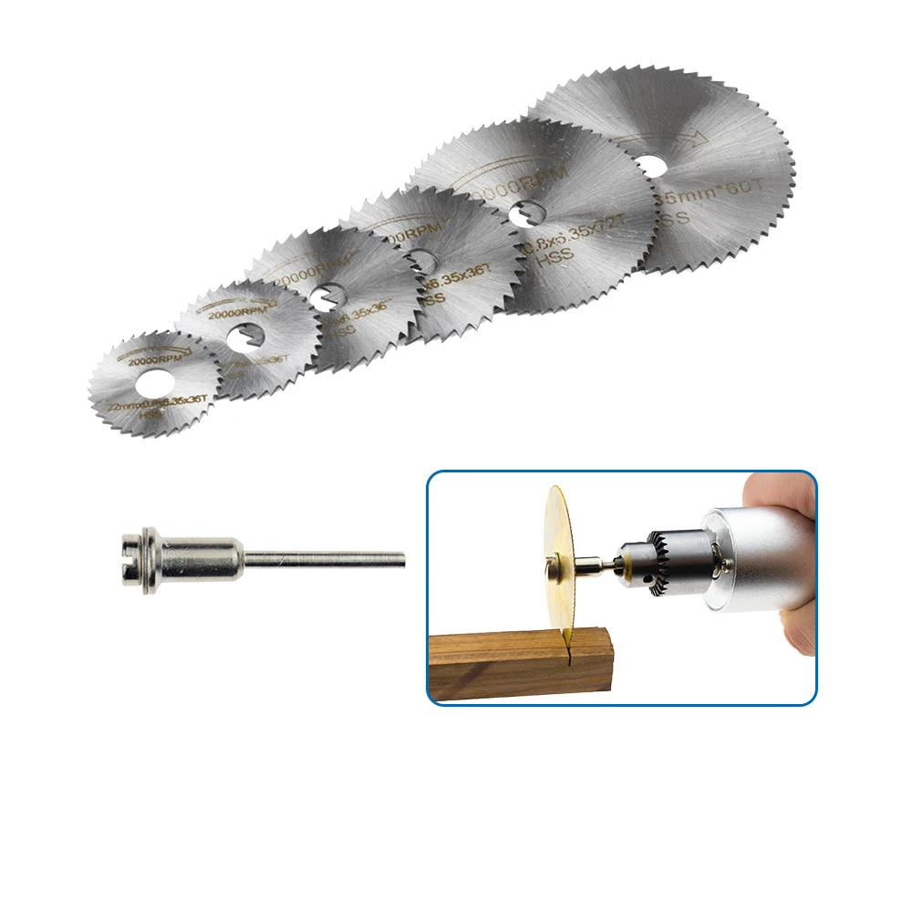 3mm haste hss circular viu lâminas 7 em 1 moedor cortador dremel
