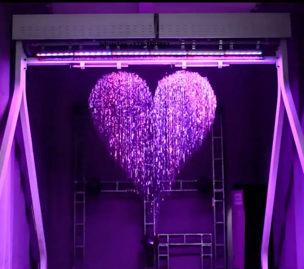 Free Design Hot Sell Decorative Digital Water Curtain Fountain Programmable LED Stainless Steel 304 Durable Construction 2-Year