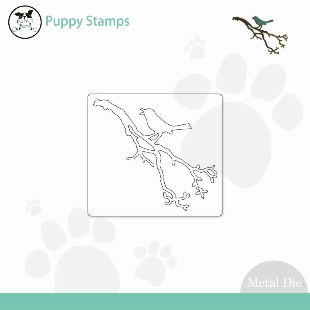 

Spring Bird Branch New Metal Cutting Dies Scrapbook Embossed Make Paper Card Album Diy Craft Template Decoration 2022 Arrival