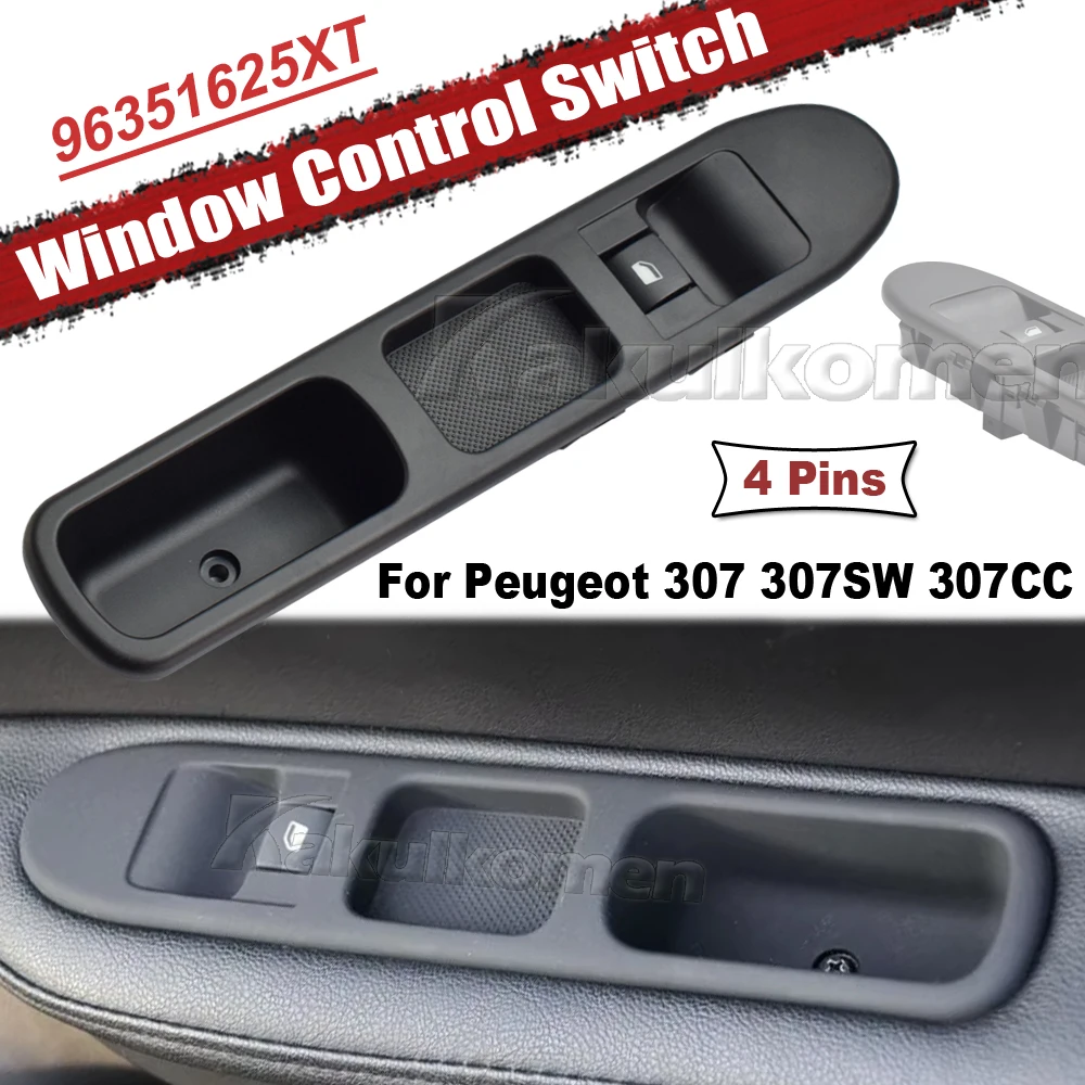 6554.KT 96351625XT Car Master Electric Power Window Lifter Control Switch For Peugeot 307 307SW 307CC Car Accessories 6554KT