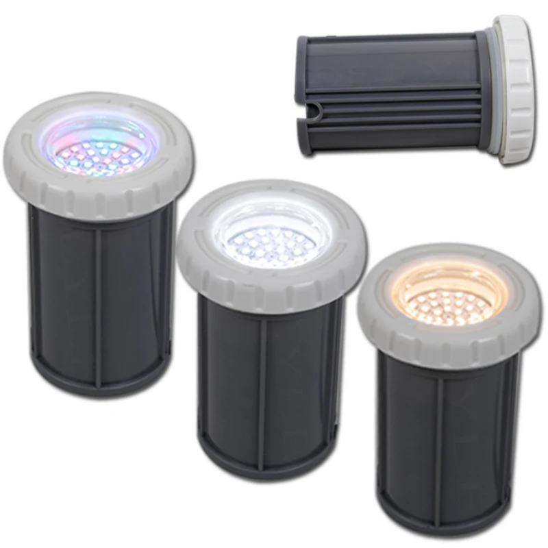 

Plastic Film Pool Underwater Wall Lamp 24V12V LED Embedded Underwater Light Colorful Fountain Pond Landscape Lamp