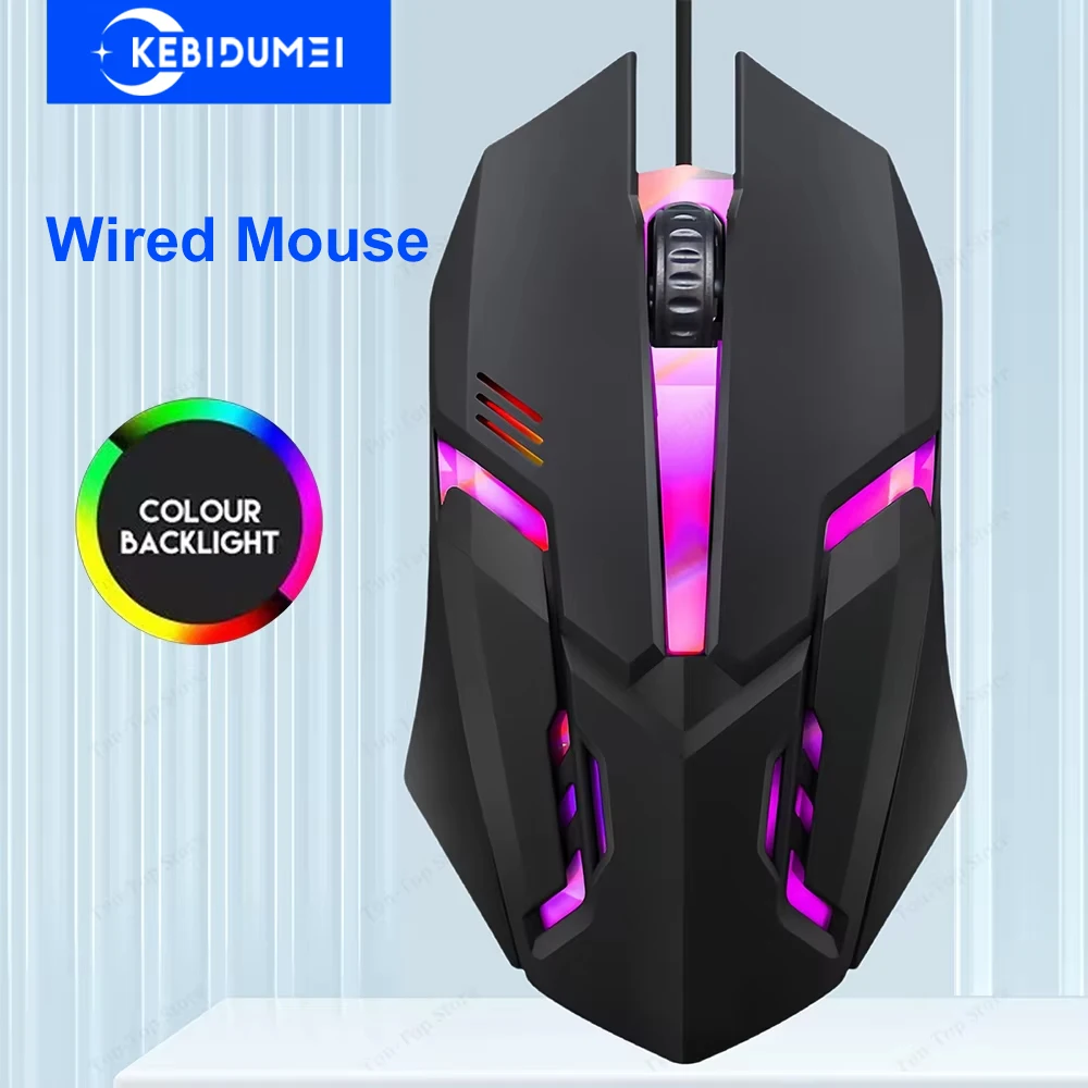 Usb Wired Mouse Rgb… - image