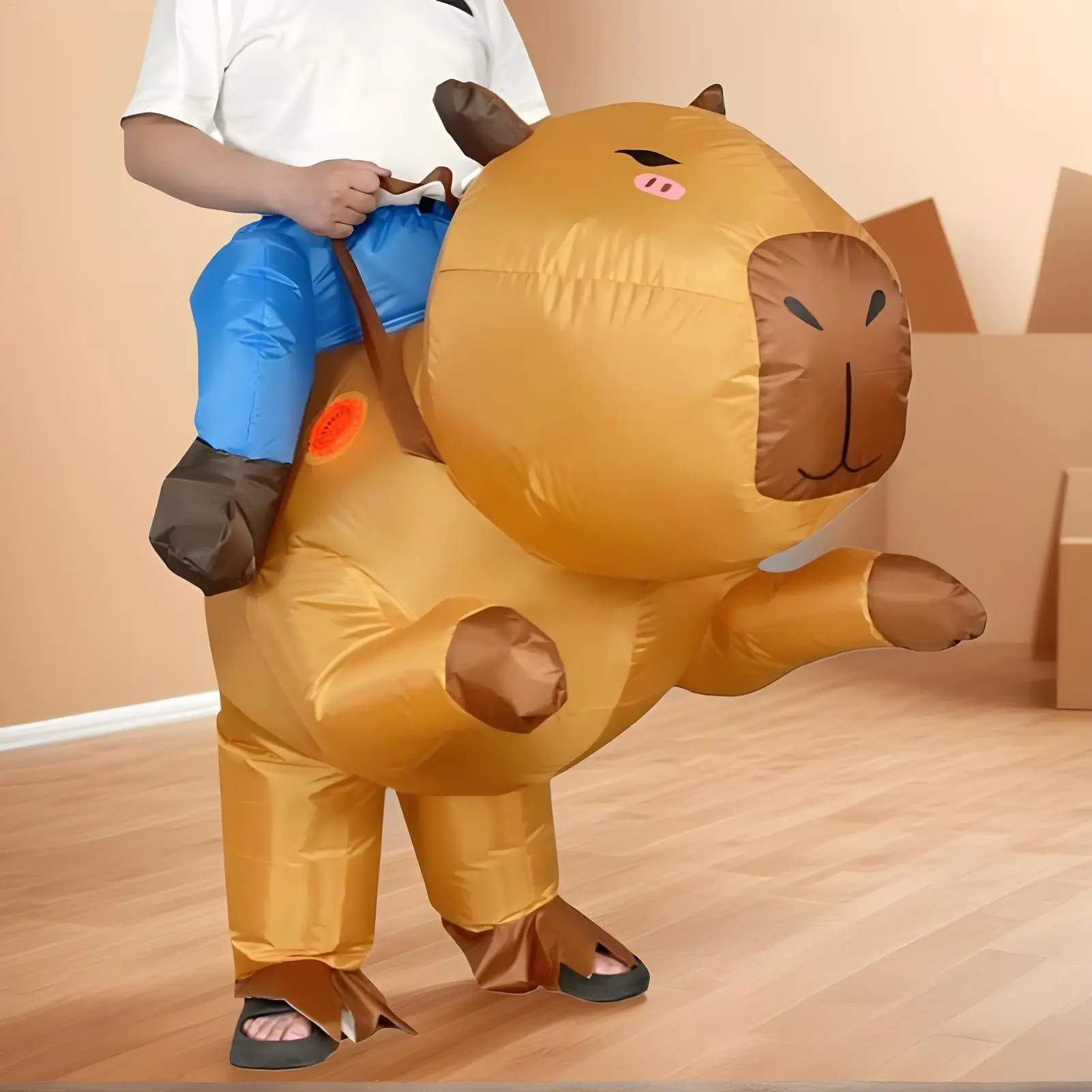 

Blow Up Costumes for Adults Funny Kids Capybara Blow Up Outfit Festival Cosplay Dress up for Children Boys Birthday Party