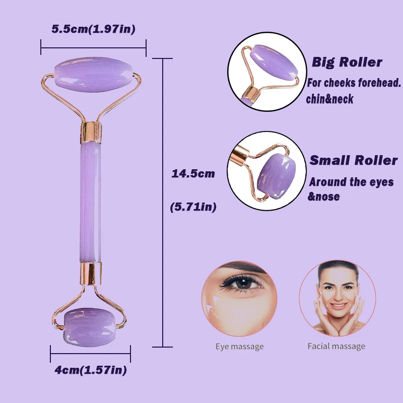 Pexmen Anti-Aging Rollers Gua-Sha Facial Tool Face Skincare Routine Lifting for Lymphatic Drainage Relieve Fine Lines & Wrinkles