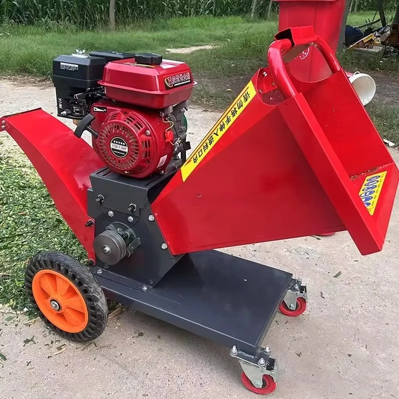 Heavy Duty Ce Certificated China Portable Garden Mulcher Hydraulic Branch Shredder Wood Chipper Machine