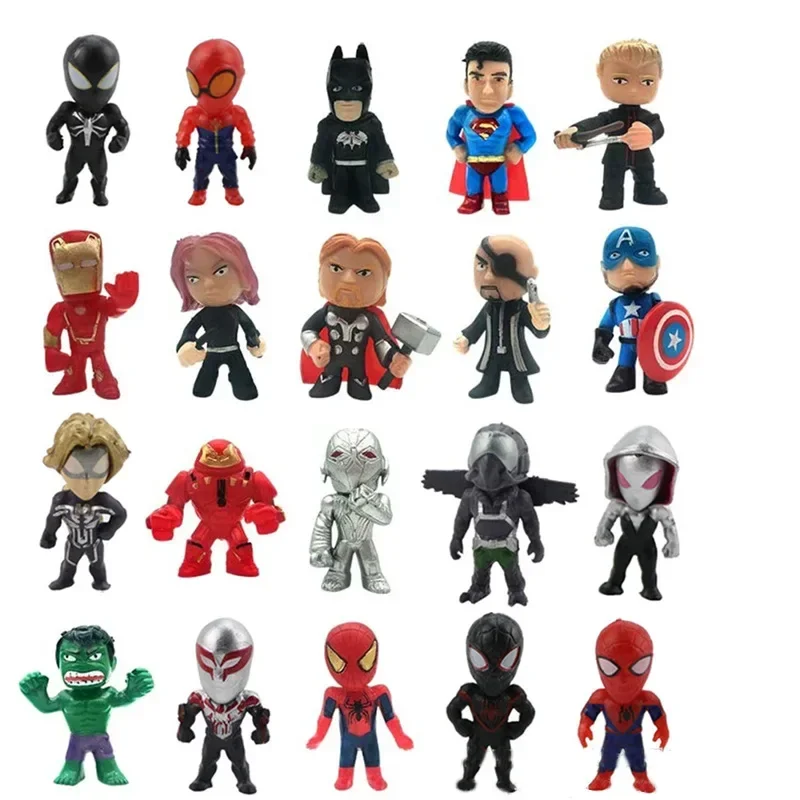 Capsule Toys the Avengers Hulk Thor Spider Man Venom Captain Decoration Collection Action Figure Toy Xmas Fans Gift - view 5