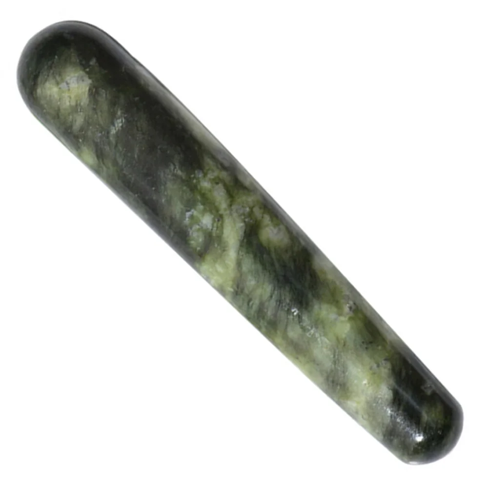 

Jade Massage Stick Jade Polished Acupoint Massager Portable Body Relax Tool Face Gua Sha Massage Pen