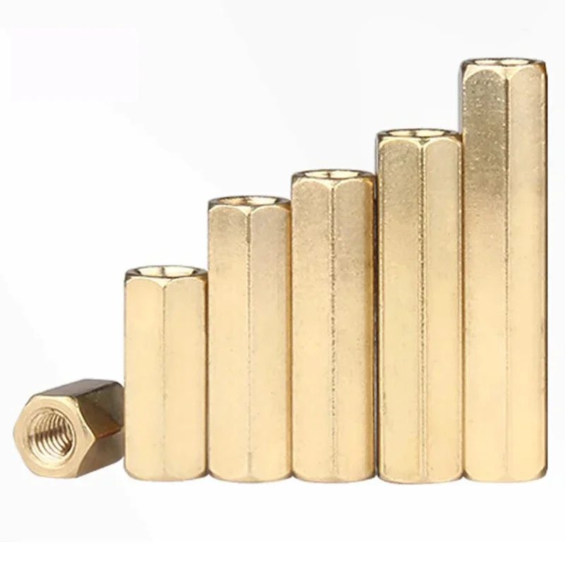 

50Pcs M3 M4 M5 M6 Brass Hex Male Female Standoff Pillar Stud Mount Spacer Hexagon PCB Motherboard Hollow Bolt Screw 35mm-80mm