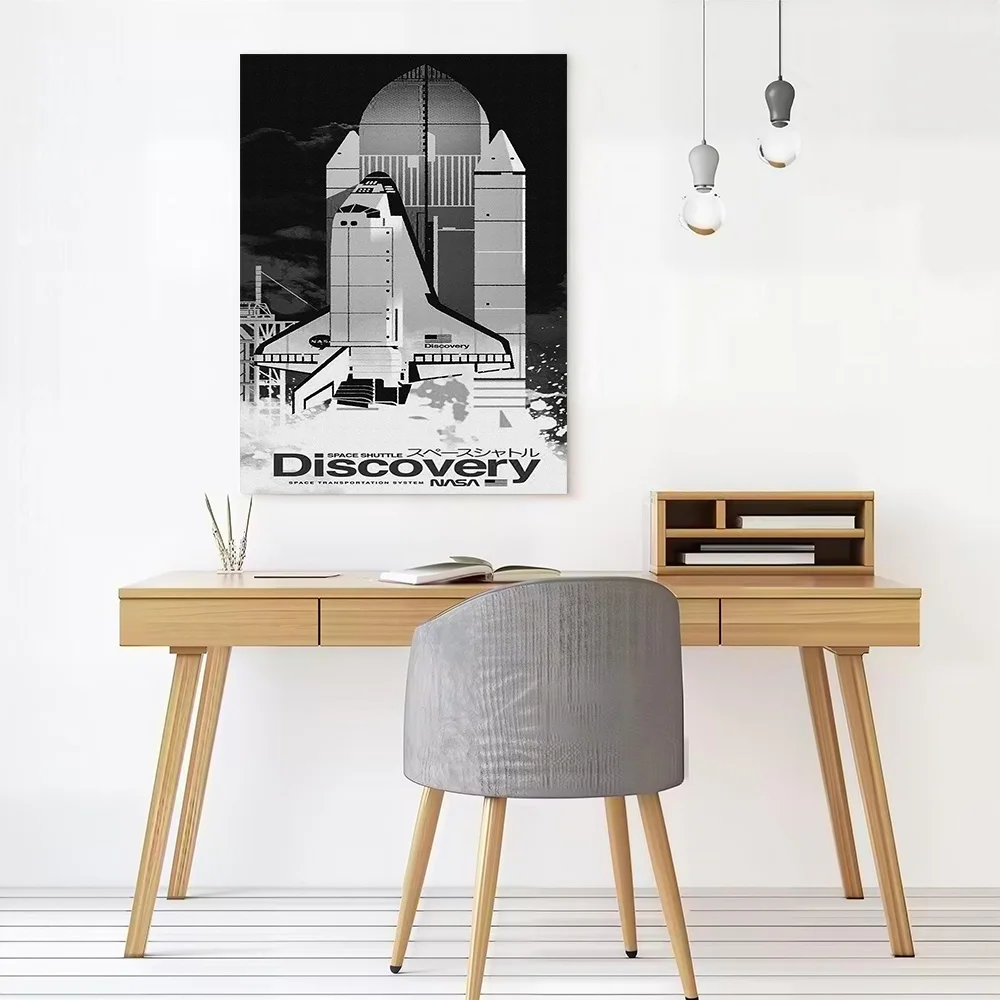 SPACE SHUTTLE DISCOVERY Poster Canvas Wall Art Personalized Print Modern Painting Perfect Gift for Vintage Decor Living Room