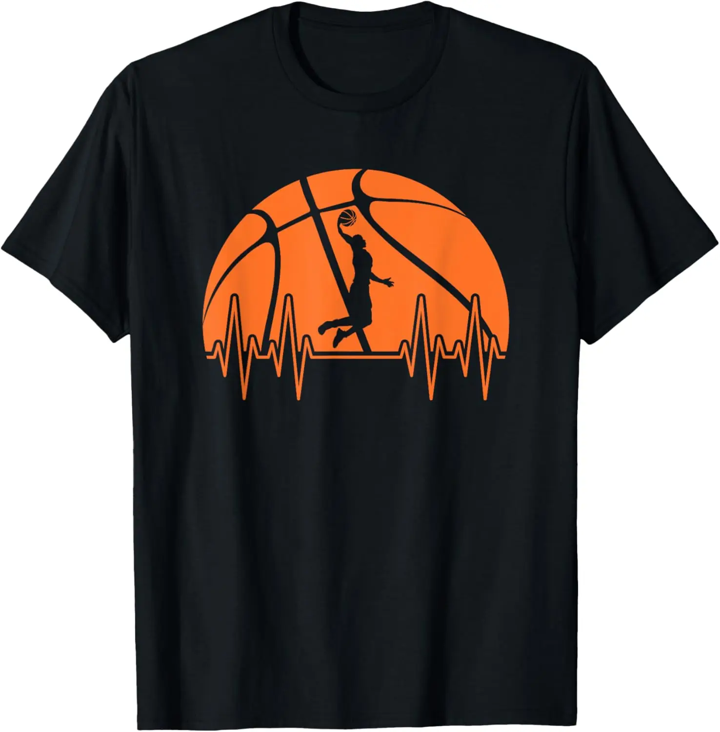 

Basketball Heartbeat Basketball Player Men Boys T-Shirt