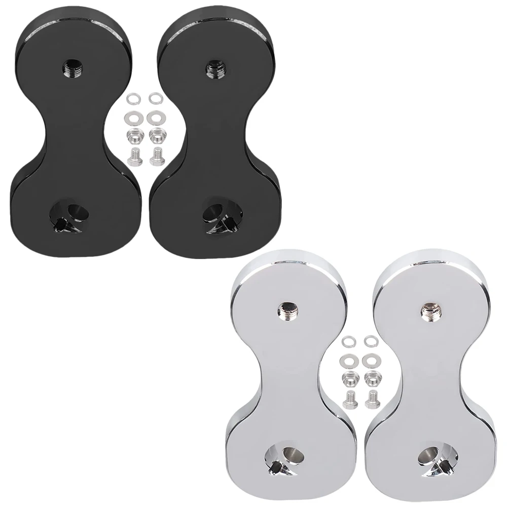 

Motorcycle Black Rearview Mirror Brackets Adapter For Harley Touring Street Glide 2014 2015 2016 2017 2018 2019 2020 2021