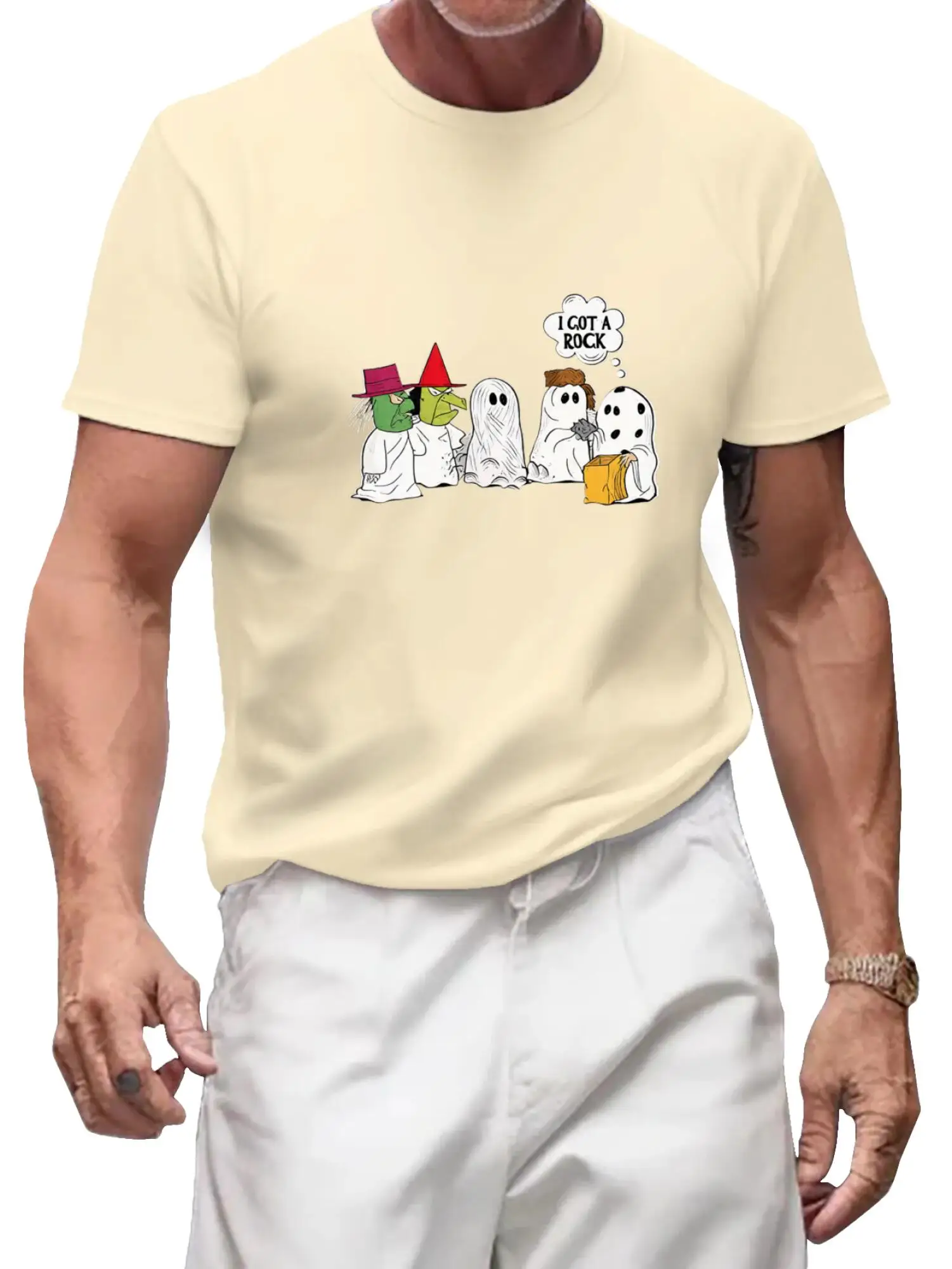 

Футболка с рисунком «I Got A Rock» «Призраки Хэллоуина»