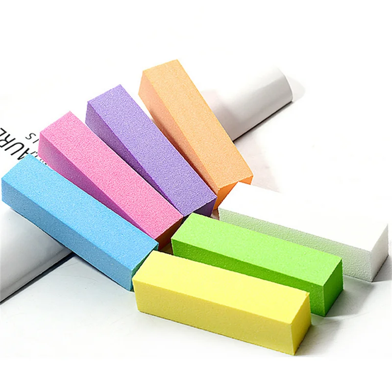 Profissional 1/5/10 pçs prego buffer lixa polidor bloco manicure pedicure arquivos lixar polimento esponja ferramentas da arte do prego