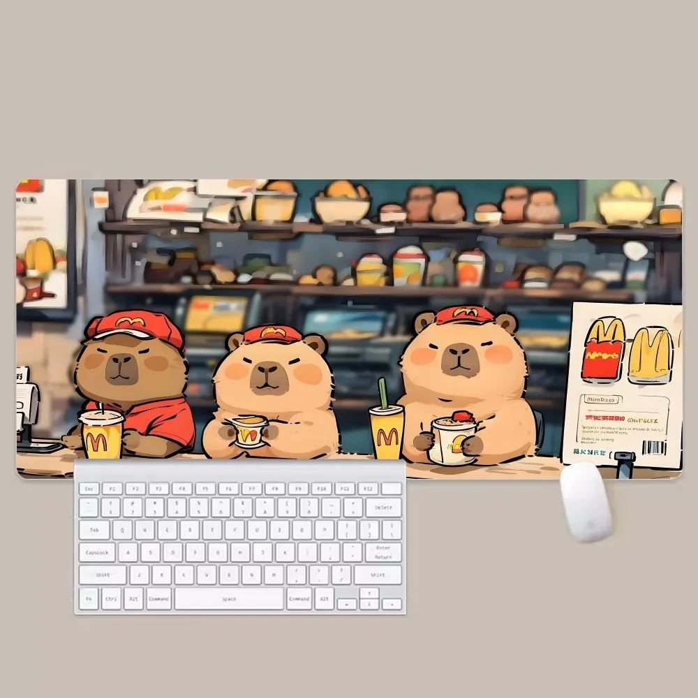 Capybara Cartoon Cute Mousepad New Arrivals Large Gaming Mousepad L XL XXL Gamer Mouse Pad Size For Keyboards Mat