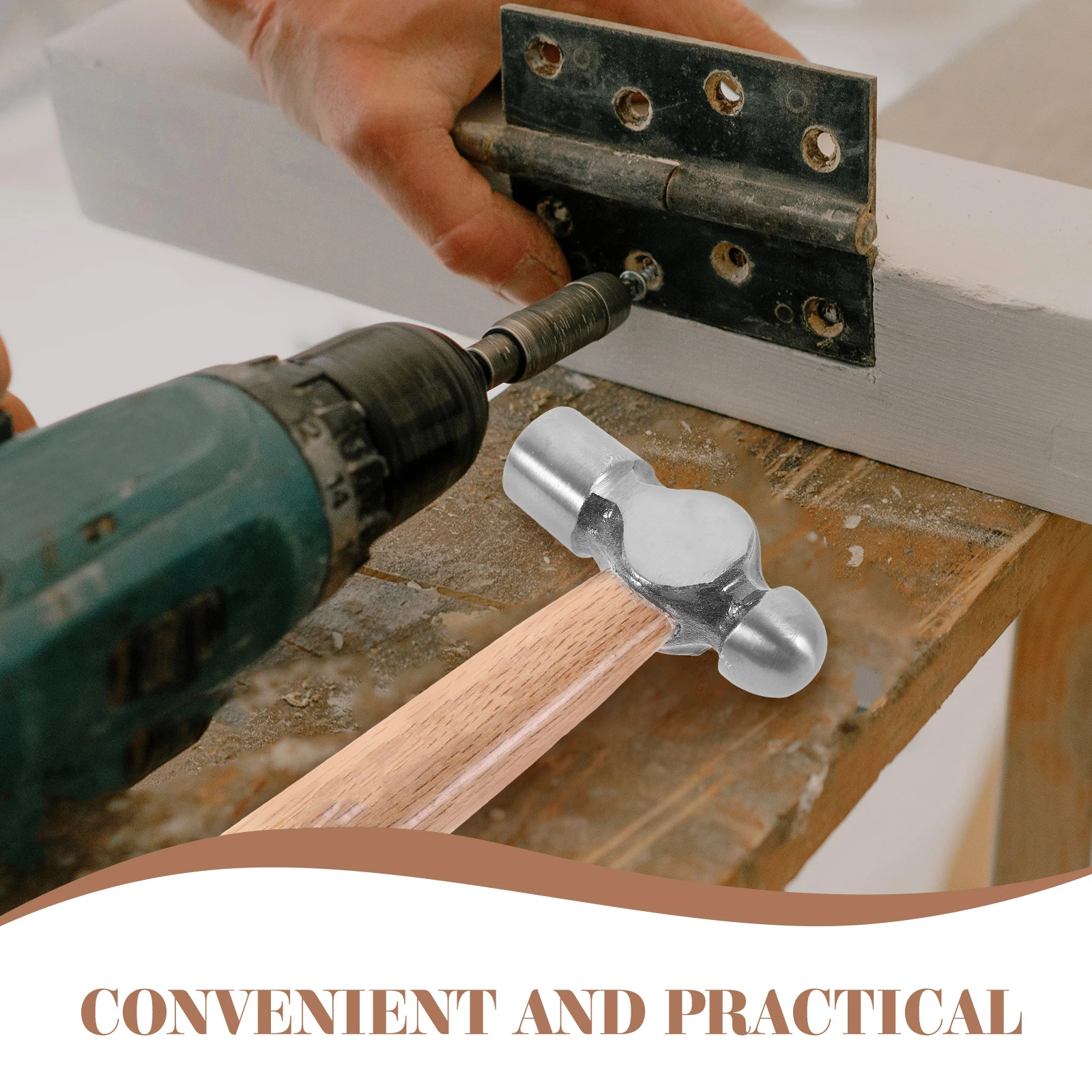 

High Carbon Nailing Hammer Wood Handle Ergonomic Design for DIY Craft Home Decoration Sturdy Framing Hammer Tool