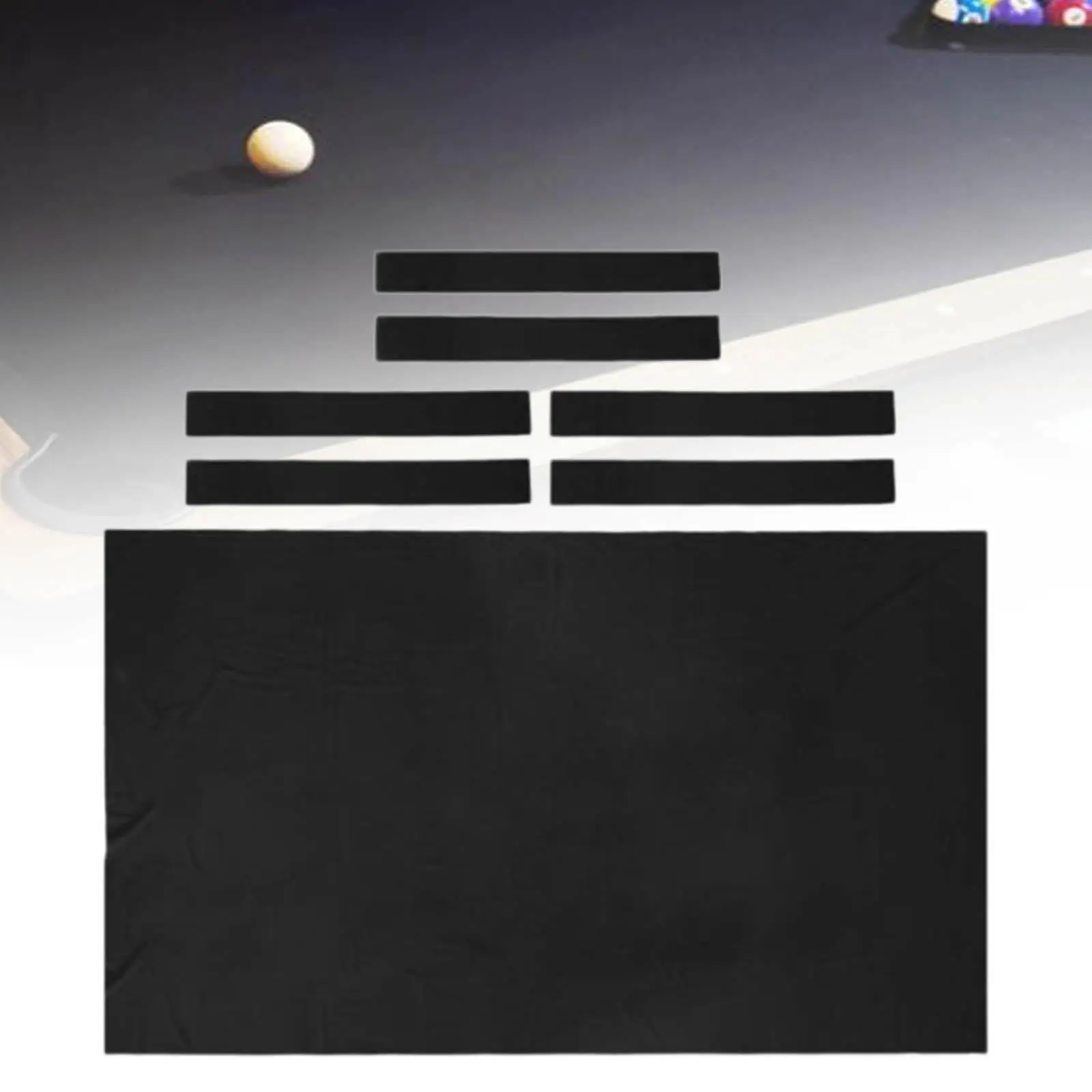 

Billiard Pool Table Cloth Snooker Cloth Felt and 6 Pcs Strips Pool Table Felt Pad Pool Table Cushion Set Indoor Pool Tablecloth