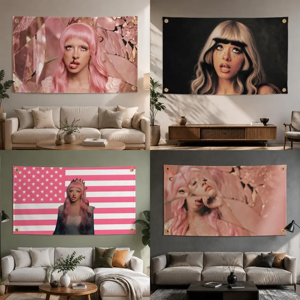 Singer Melanie Martinez Flags Fashion flag For Living Room Home Dorm Decor Wall Outdoor Camping Party Banner Gifts