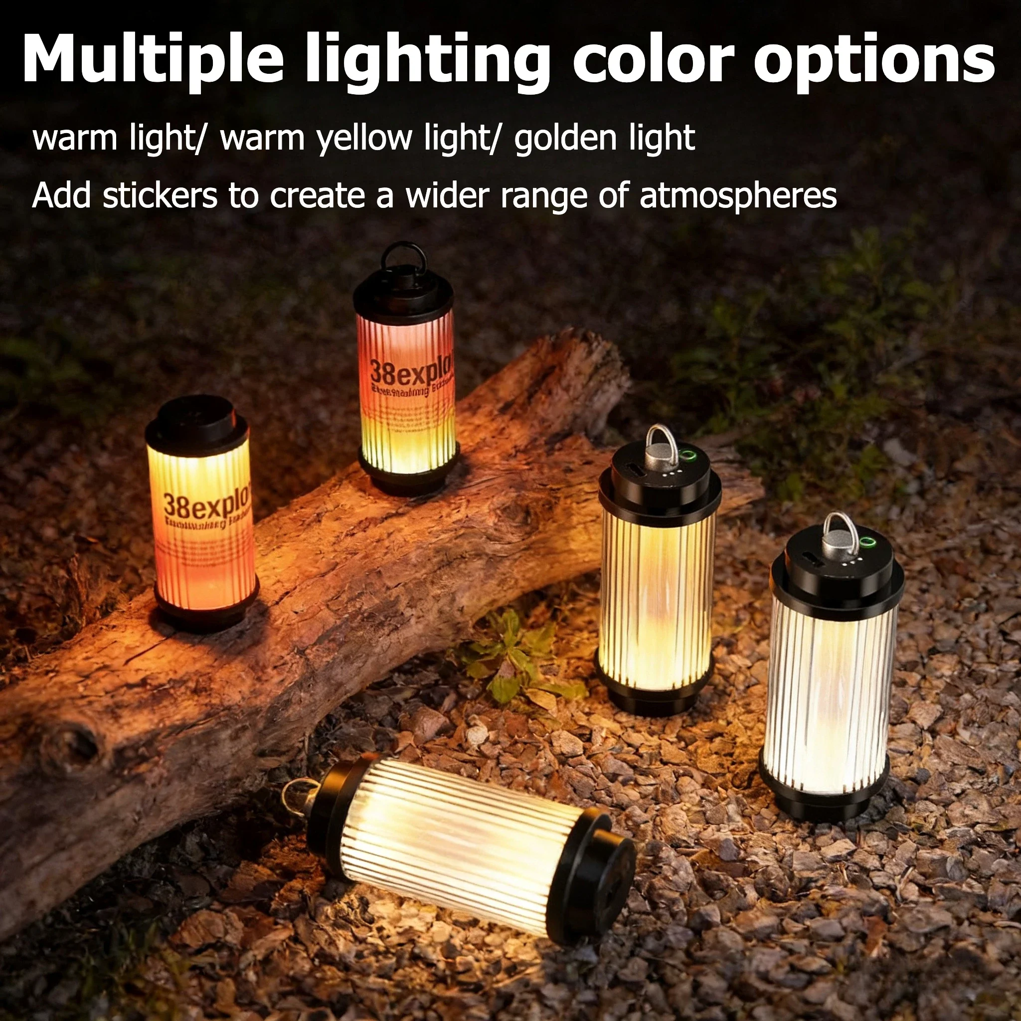 Z3 Light Type-C Rechargeable Camping Lanterns Outdoor Tent Lamp Powerful Mini LED Flashlights Camp Light