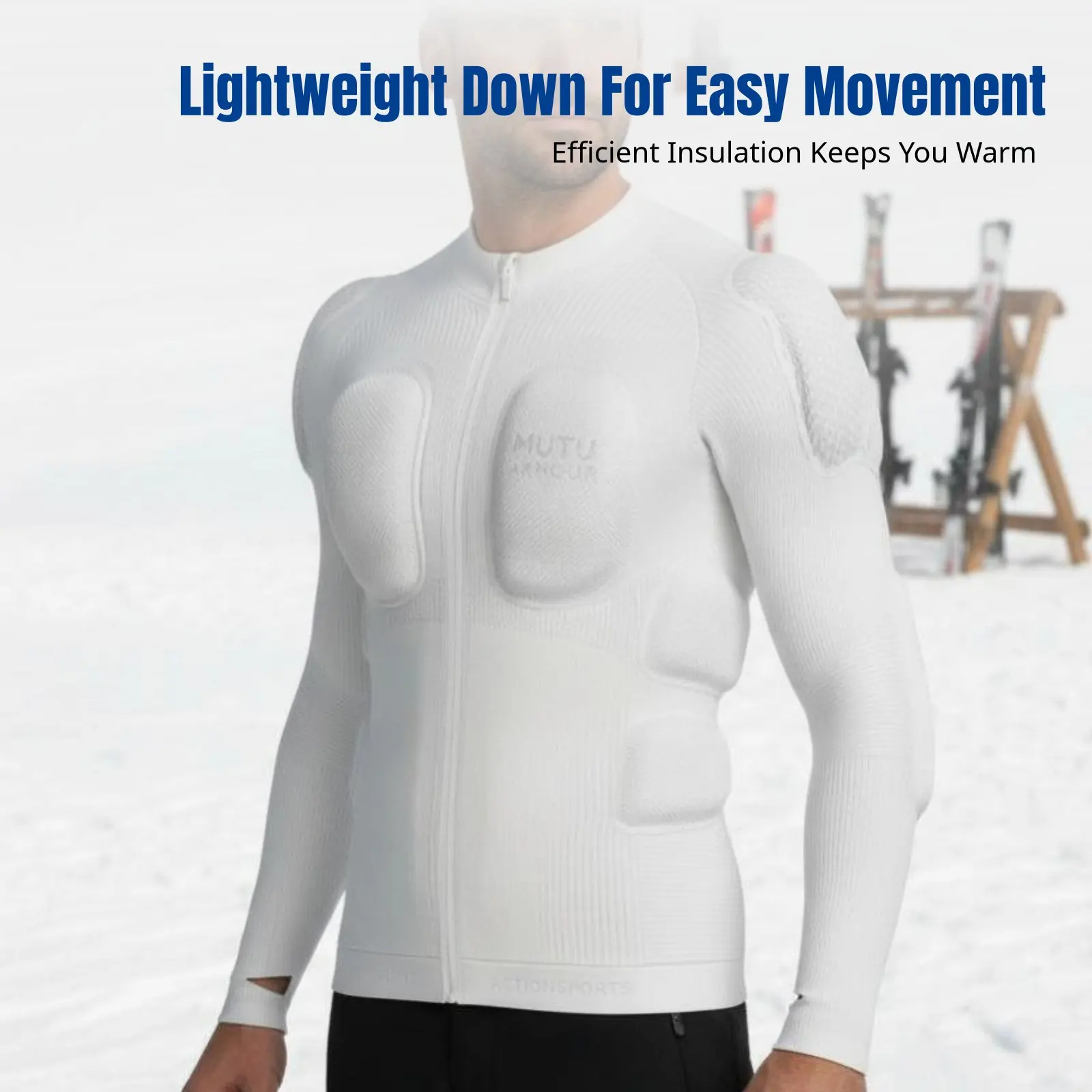 

Защитные накладки для лыж, защита бедер, поддержка коленей, лыжные штаны, унисекс, легкие, теплые, амортизирующие, черные