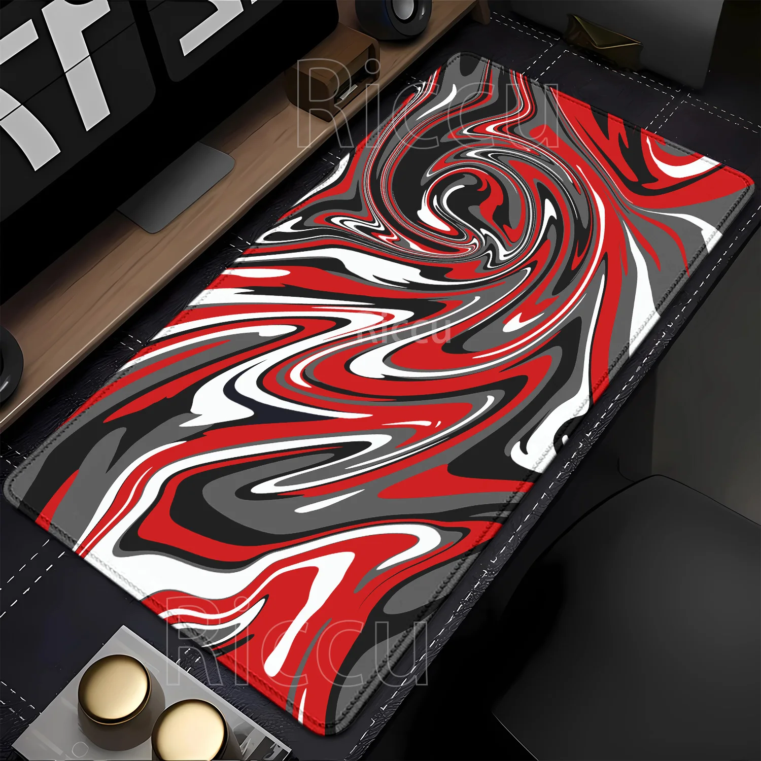 New Strata Liquid Fluid Gaming Mouse Pad Art Swirl Large Keyboards HD Printing PC Computer Laptop Anime Office Keyboard Desk Mat