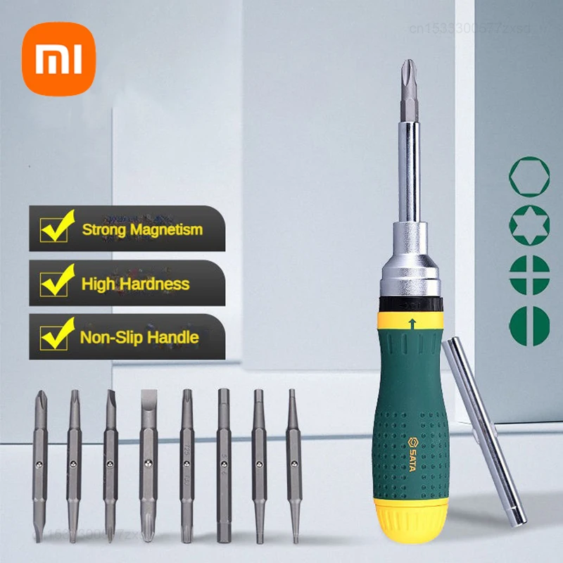 xiaomi sata19in precision screwdriver grupo chave de fenda catraca intercambiavel chave de fenda de catraca bidirecional ferramentas manuais domesticas 01