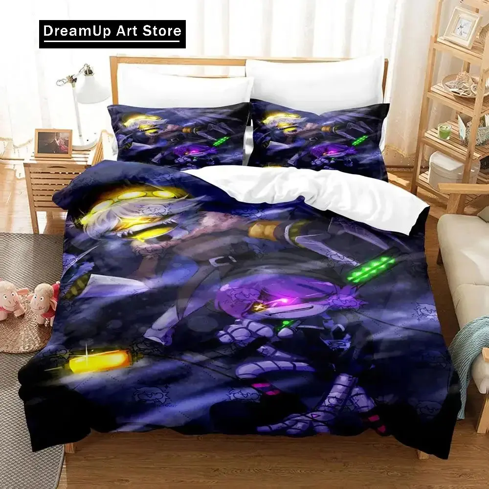 3D Print Cartoon Murder Drones Bedding Set Boys Girls Twin Queen King Size Duvet Cover Pillowcase Bed boys Adult Bedroom