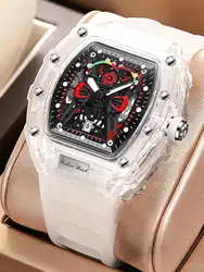 Hot selling men's watch with large dial, trendy and fashionable luminous quartz, handsome and high-end men's watch