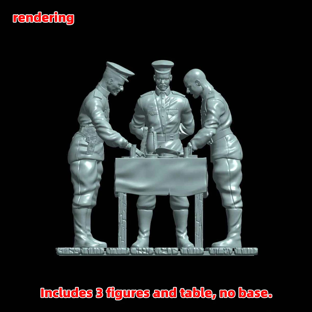 1/35 1/48 1/72 Maßstab Modellbausatz 3D Harz Miniatur-Soldatenfiguren Sowjetische Offiziere bei einem Treffen Unbemalt Unmontiert Diorama – Detail 8