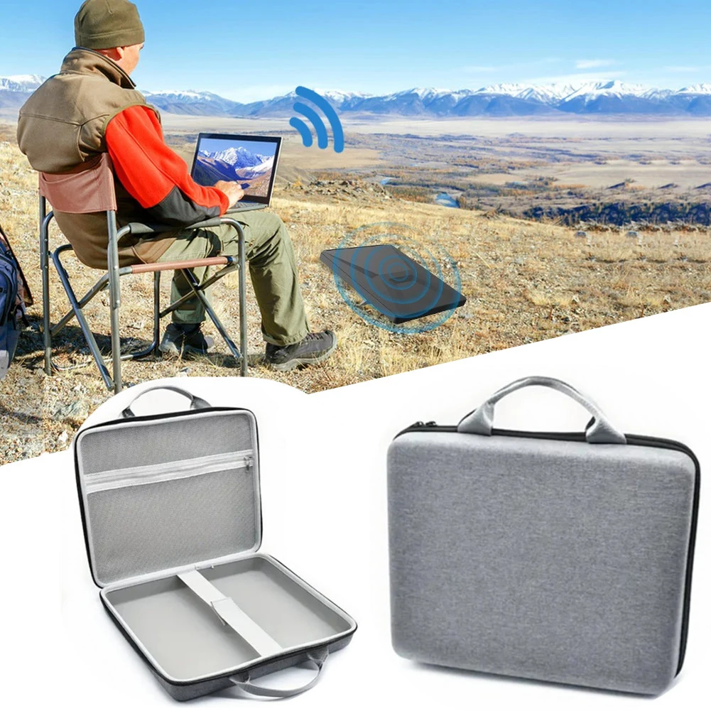 

For Starlink Mini Router Storage Box Shockproof Portable Router Protection Box Water Proof Zippered Travel Case Gift for Friend