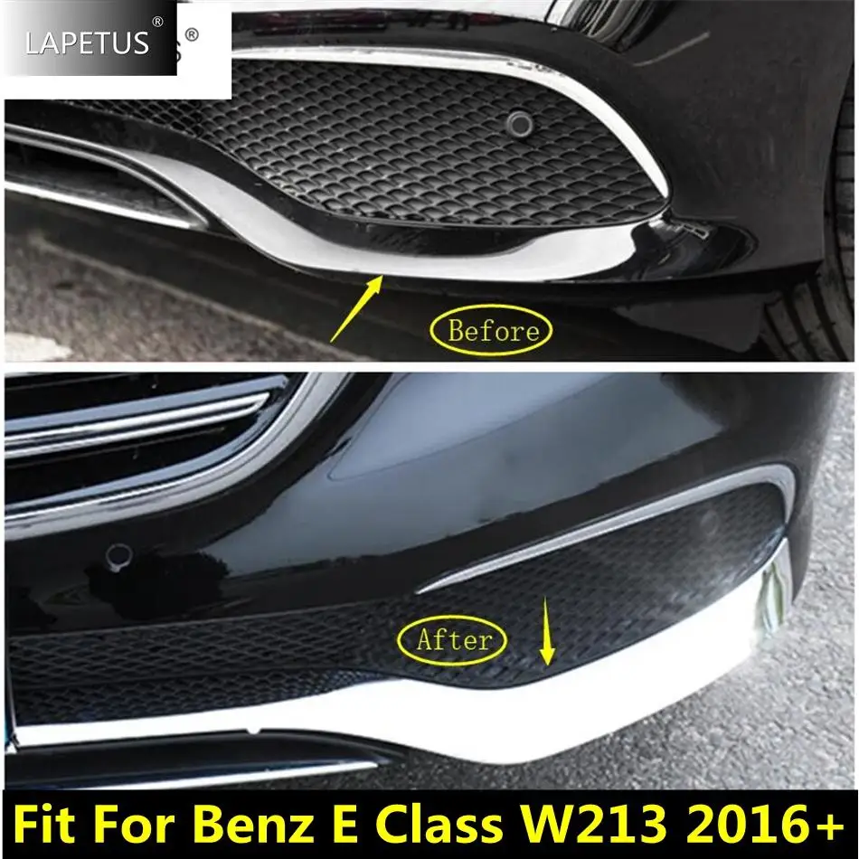 

Front Bumper Corner Anti Scratch Protector Guard Strips Cover Trim For Mercedes Benz E CLASS W213 2016 - 2019 Car Accessories