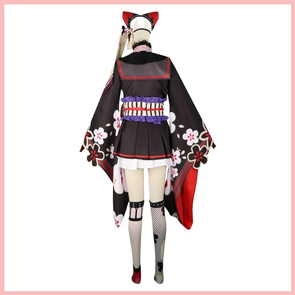 Blue Archive Kosaka Wakamo Cosplay Costume pour femme, Kimono japonais None Blossom, Jupe Lolita, Sexy, Mignon, Trempé, Jeu, ixd'Halloween