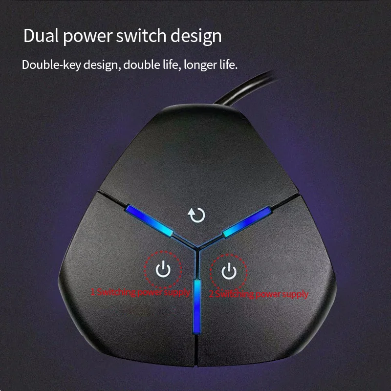 TEUCER Home External Extension Line Computer Mobile Desktop Startup Buttons Switch Mainframe Port Power Start Key