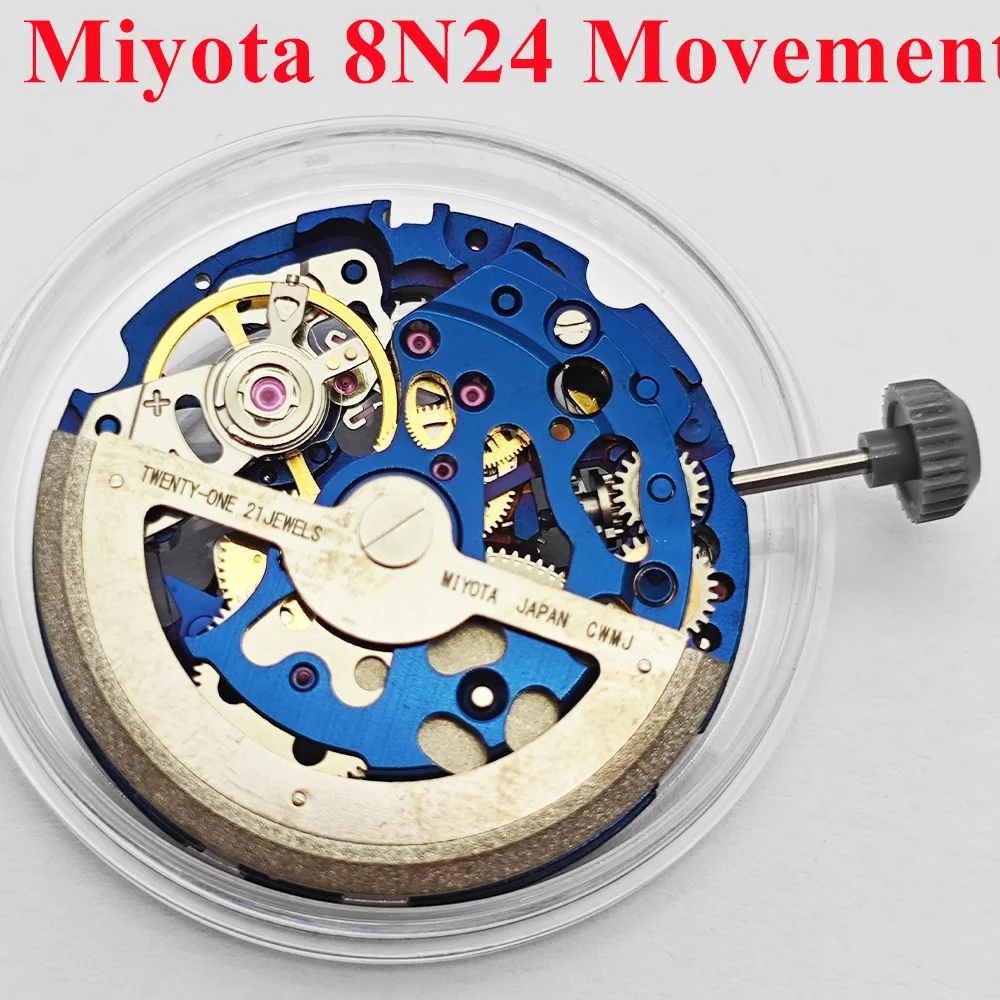 ميوتا 8N24 حركة ميكانيكية أوتوماتيكية 21600 BHP حركة ساعة 21 جواهر حركة أوتوماتيكية هيكلية
