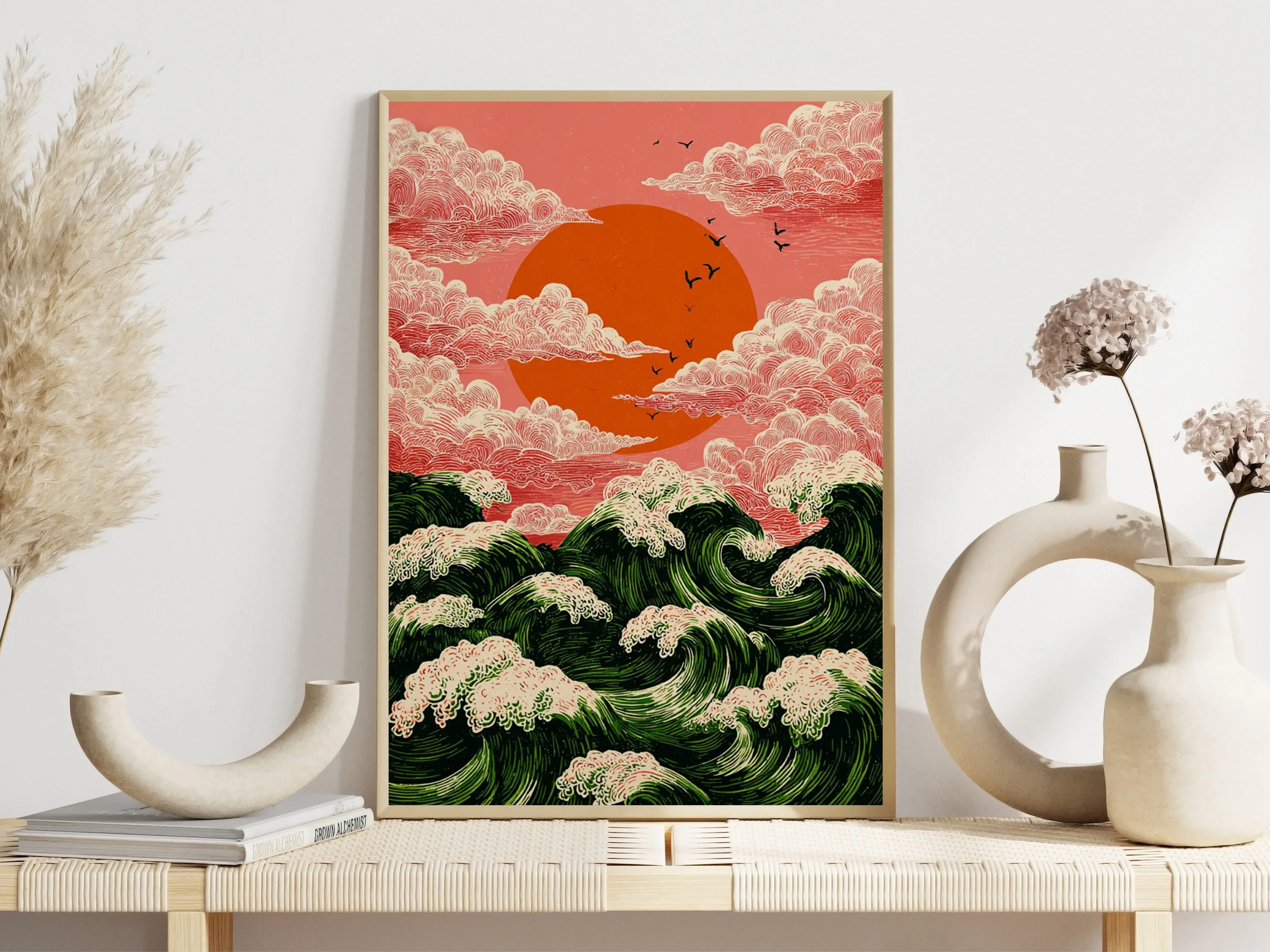 Pósteres de paisajes de nubes  - Japanese Zen Lifestyle reseña y precio
