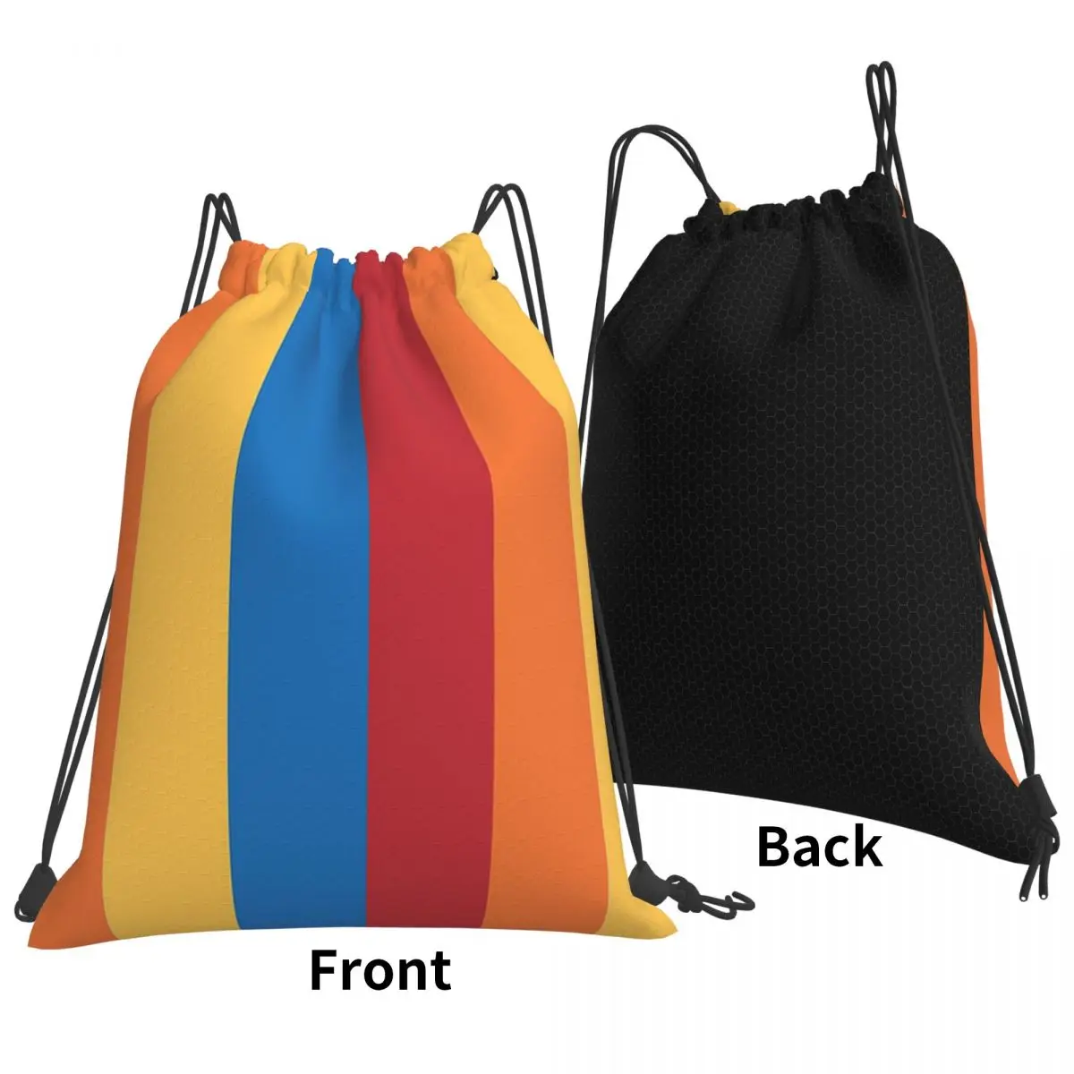 Wally Darling Stripes Backpacks Fashion Drawstring Bags Sports Bag Book Bags for Man Woman Students