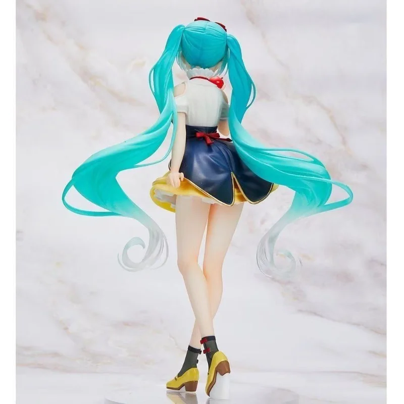 バンダイアクションフィギュア初音ミクかわいい漫画人形コレクション装​​飾子供のおもちゃギフト PVC モデルデスクトップ装飾品